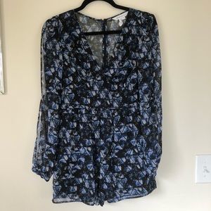 Blue and Black BCBG Romper